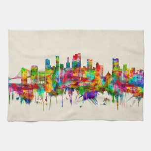 Brooklyn New York Skyline Tea Towel