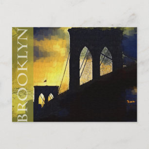 Brooklyn, New York The Brooklyn Bridge Postcard