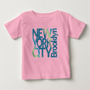 Brooklyn New York Typography Baby T-Shirt
