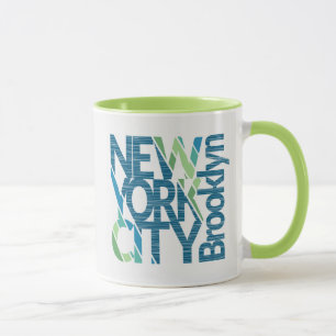 Brooklyn New York Typography Mug