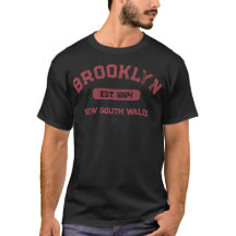 Brooklyn NSW 1884 Vintage Design Red Black