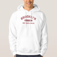 Brooklyn NSW not NY 1884 Vintage Design Red White