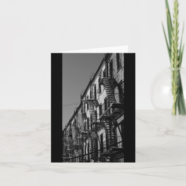 Brooklyn, NY Fire Escapes Card (Front)