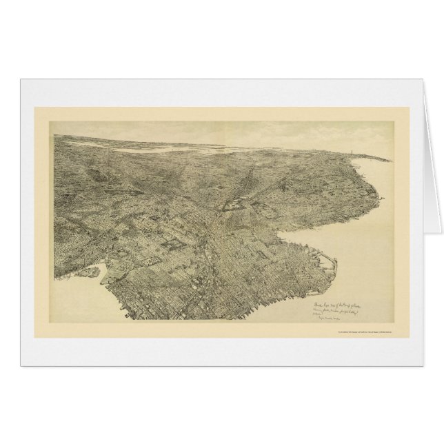 Brooklyn, NY Panoramic Map - 1897 (Front Horizontal)