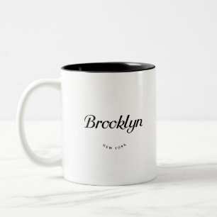 Brooklyn NY Two-Tone Coffee Mug
