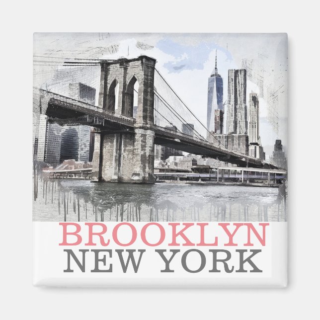 Brooklyn NYC New York Magnet (Front)