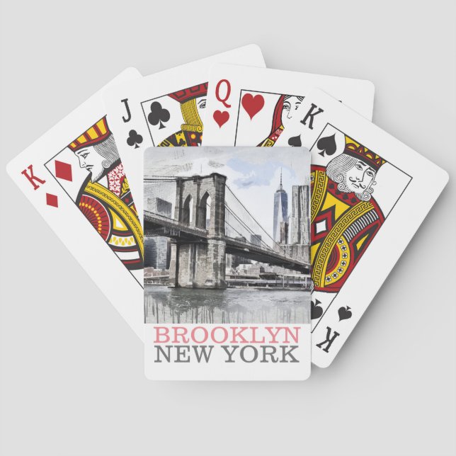 Brooklyn NYC New York Playing Cards (Back)