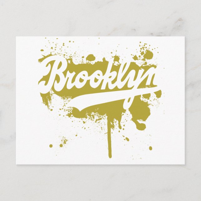 Brooklyn Painted Mustard Postcard (Front)