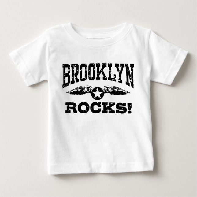 Brooklyn Rocks Baby T-Shirt (Front)