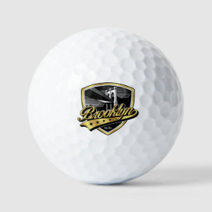 Brooklyn Shield Logo Design Golf Balls