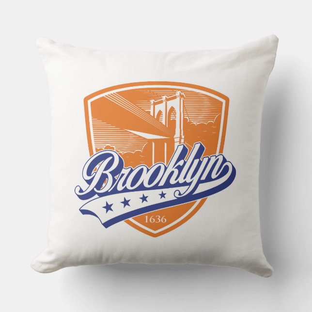 Brooklyn Shield with Swoosh Design Cushion (Front)