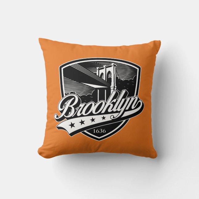 Brooklyn Shield with Swoosh Design Cushion (Front)