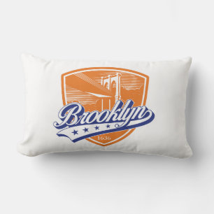 Brooklyn Shield with Swoosh Design Lumbar Cushion