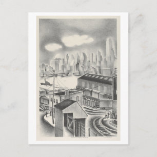 Brooklyn Sketch/Drawing Postcard