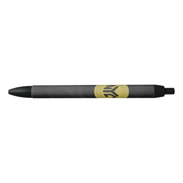 Brooklyn Subway Token Black Ink Pen (Front)