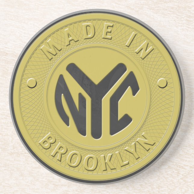 Brooklyn Subway Token Coaster (Front)