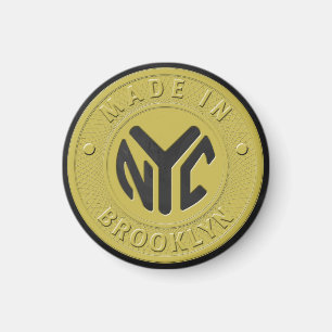Brooklyn Subway Token Magnet