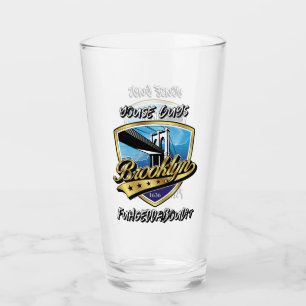 Brooklyn Swoosh Logo Design Glass