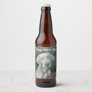 Brooklyn the Weimaraner - Personalised Beer Label