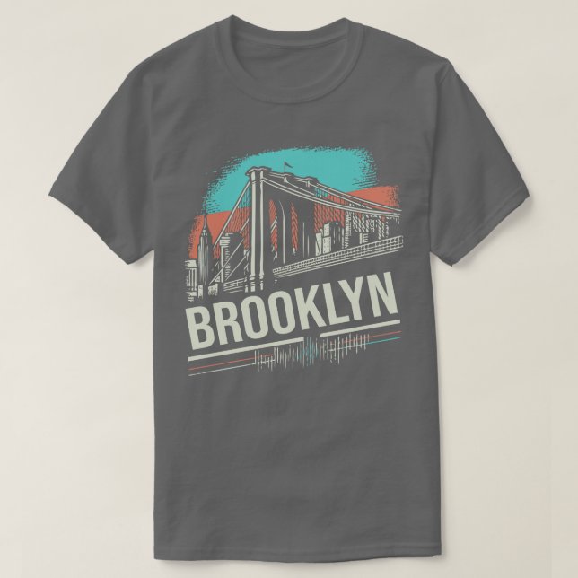 Brooklyn Vintage Design T-Shirt (Design Front)