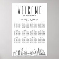 Brooklyn Wedding | 12 Table Seating Chart 