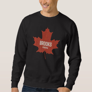 Brooks Alberta Canada Canadian Heritage Maple Leaf Sweatshirt