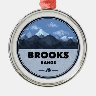 Brooks Range Alaska Camping Metal Tree Decoration