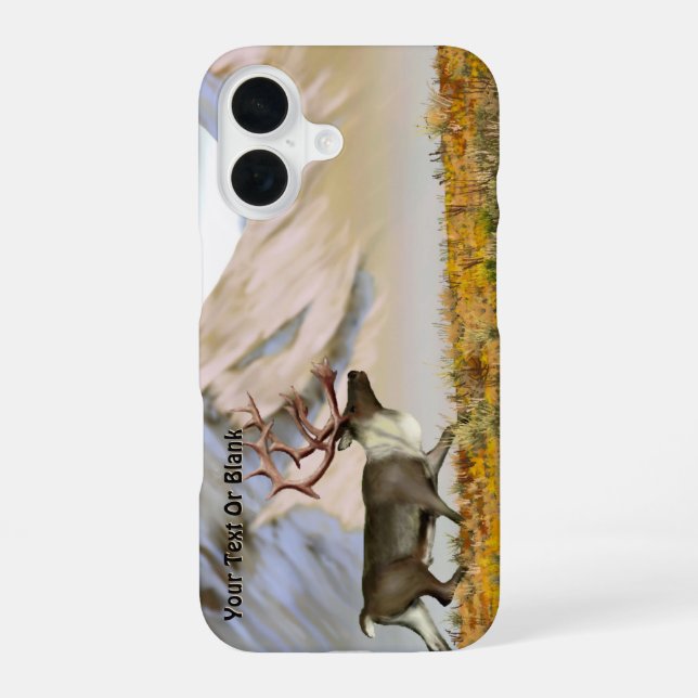 Brooks Range Caribou iPhone 16 Case (Back)
