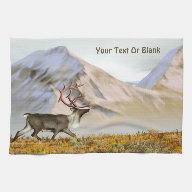 Brooks Range Caribou Tea Towel (Horizontal)