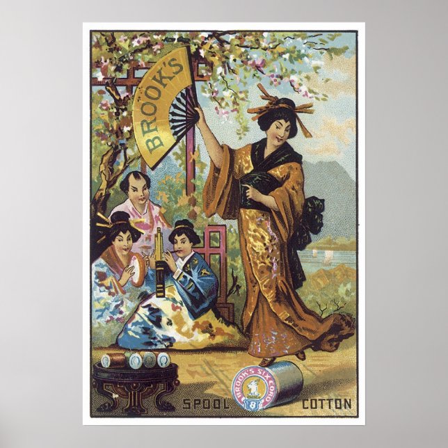 Brooks Spool Cotton Japan Poster (Front)