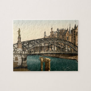 Brooksbrucke Bridge, Hamburg, Germany Jigsaw Puzzle