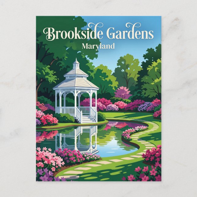 Brookside Gardens USA Postcard (Front)