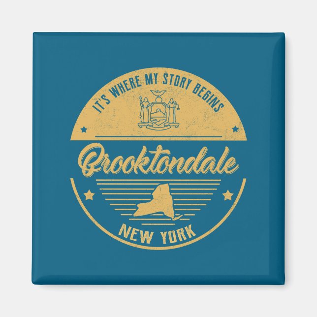Brooktondale New York Its Where My Story Begins  Magnet (Front)