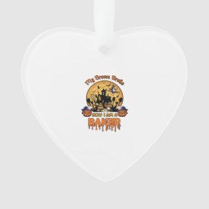 Broom Broke Baker Halloween Witch Chef Pumpkin_1 Ornament
