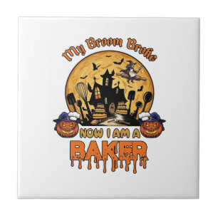 Broom Broke Baker Halloween Witch Chef Pumpkin_1 Tile