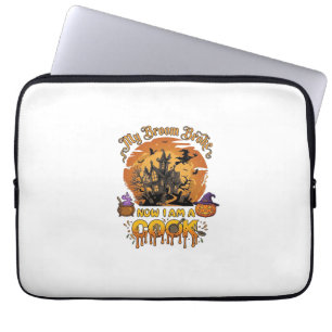 Broom Broke Cook Halloween Haunted House Cauldron Laptop Sleeve