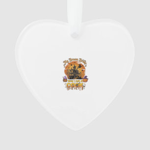 Broom Broke Cook Halloween Haunted House Cauldron Ornament