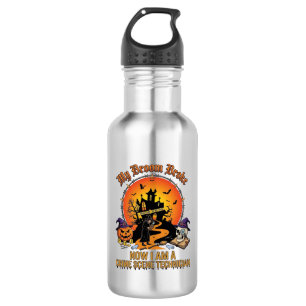 Broom Broke Crime Scene Technician Halloween Witch 532 Ml Water Bottle