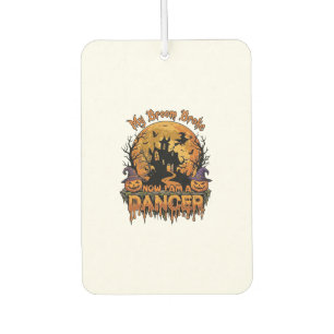 Broom Broke Dancer Halloween Haunted House Pumpkin Car Air Freshener