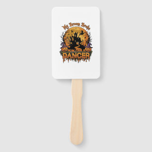 Broom Broke Dancer Halloween Haunted House Pumpkin Hand Fan
