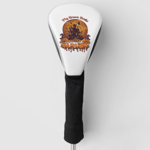 Broom Broke Farmer Halloween Witch Haunted House P Golf Head Cover