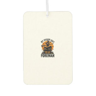 Broom Broke Foreman Witch Crew Halloween Design_1 Car Air Freshener