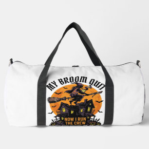 Broom Broke Foreman Witch Crew Halloween Design_1 Duffle Bag