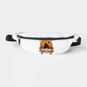 Broom Broke Halloween Fitness Trainer Witch Pumpki Bum Bags