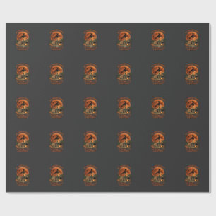 Broom Broke Halloween Witch Camping Tent Campfire Wrapping Paper