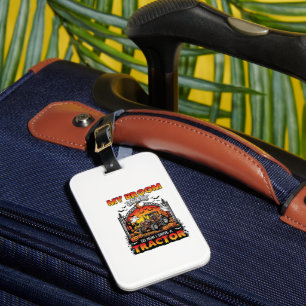 Broom Broke Tractor Halloween Witch Ghosts_1 Luggage Tag