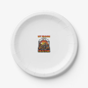 Broom Broke Tractor Halloween Witch Ghosts_1 Paper Plate