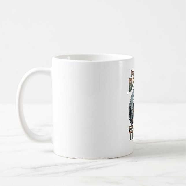 Broom Broke Tractor Pumpkin Haunted House Moon Coffee Mug (Left)