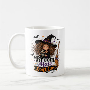 Broom Hair, Don’t Care Cute Halloween Witch Coffee Mug