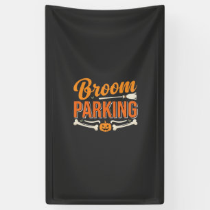 Broom Parking Halloween Vector Design_1 Banner
